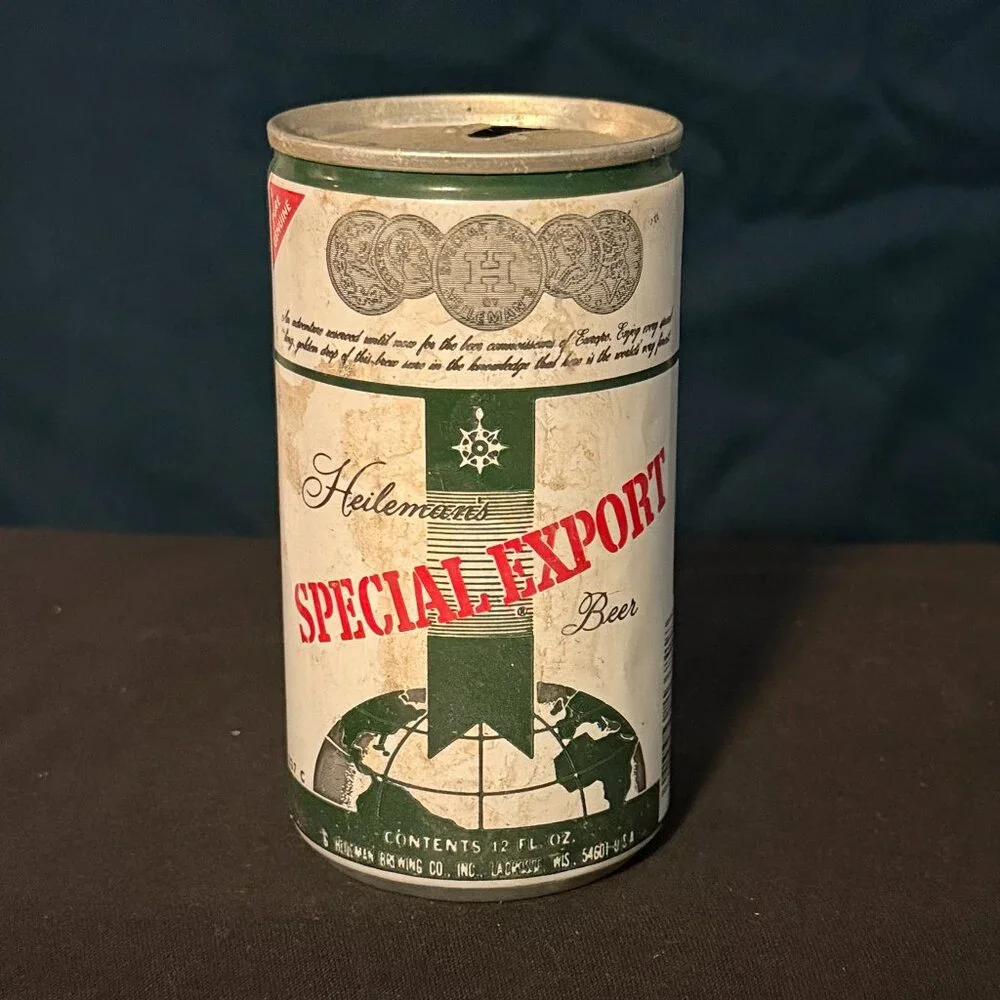 Heileman's Special Export vintage beer can
